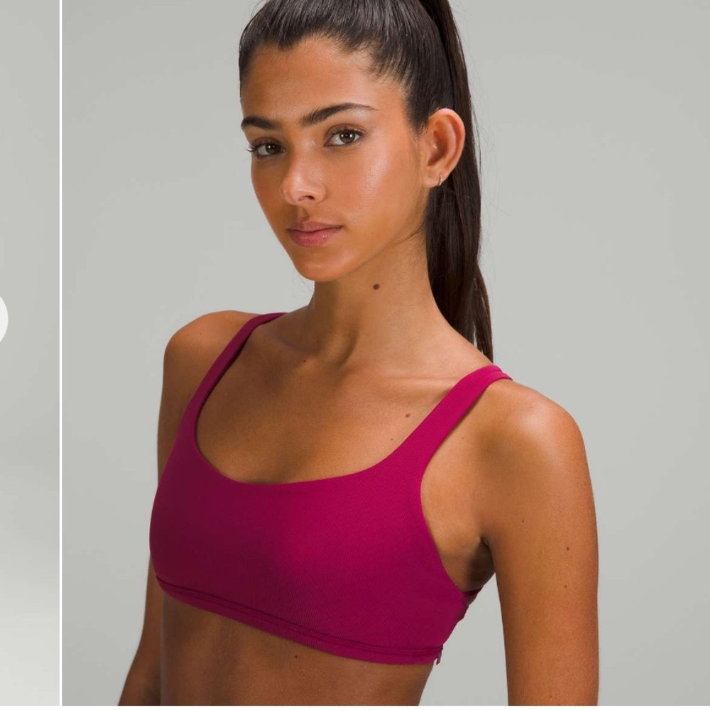 Lululemon free to be ribbed wild in color pomegranate